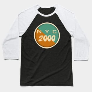 Nyc 2000 New York city retro Baseball T-Shirt